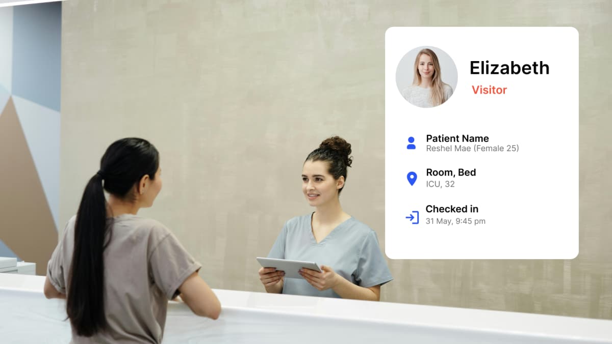 Hospital visitor management system