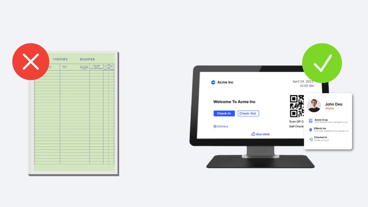 Avoiding Paper Visitor Logs